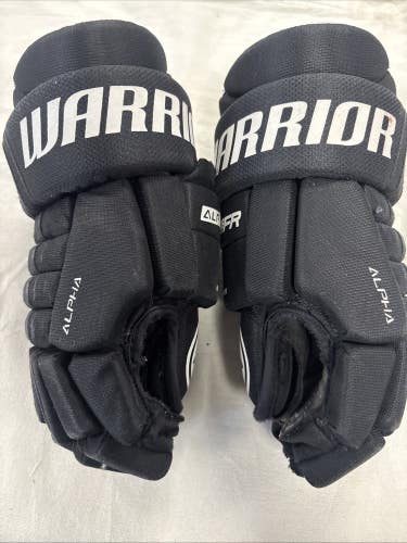 Junior Size 12 Inch Warrior Alpha FR Ice Hockey Player Gloves