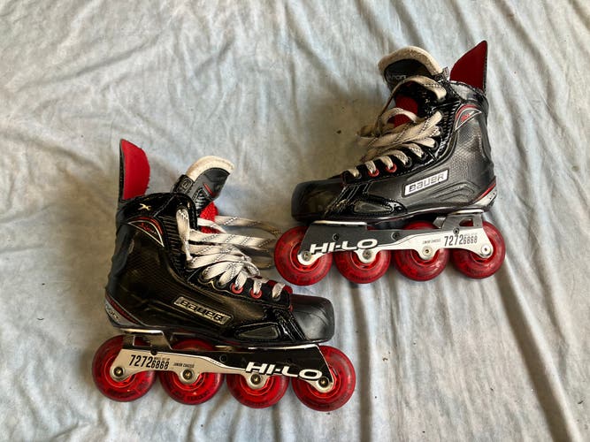 Junior Bauer Vapor X600R Inline Skates Regular Width Size 3.5 (Used)