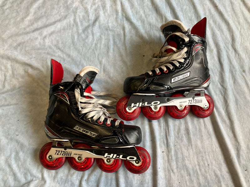 Junior Bauer Vapor X600R Inline Skates Regular Width Size 3.5 (Used)