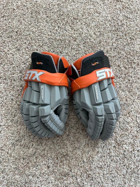Denver Outlaws STX Surgeon RZR2 Lacrosse Gloves Large (New)