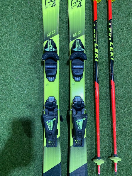 Fischer RC4 Race JR 120 cm Skis With Bindings (Used)