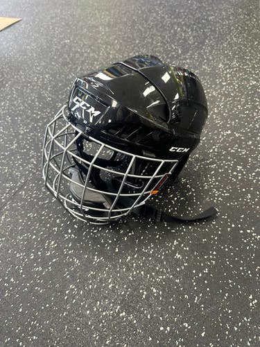Used CCM FL 40 HELMET Helmet Cage Combo Black XS/S 11849-S000033837