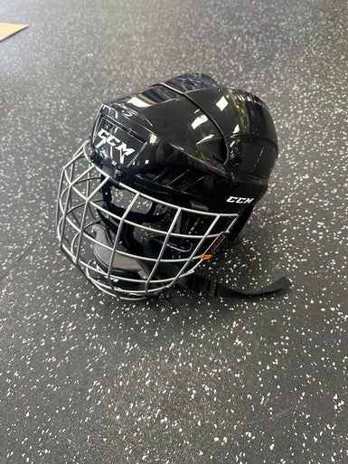 Used CCM FL 40 HELMET Helmet Cage Combo Black XS/S 11849-S000033837