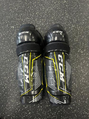 Used CCM 9040 Junior Shin Guards Black 13" 11849-S000033835