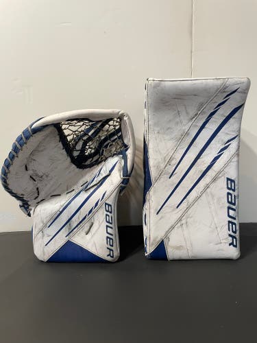 Used Intermediate Full Right Custom Bauer Vapor 3x Glove And Blocker