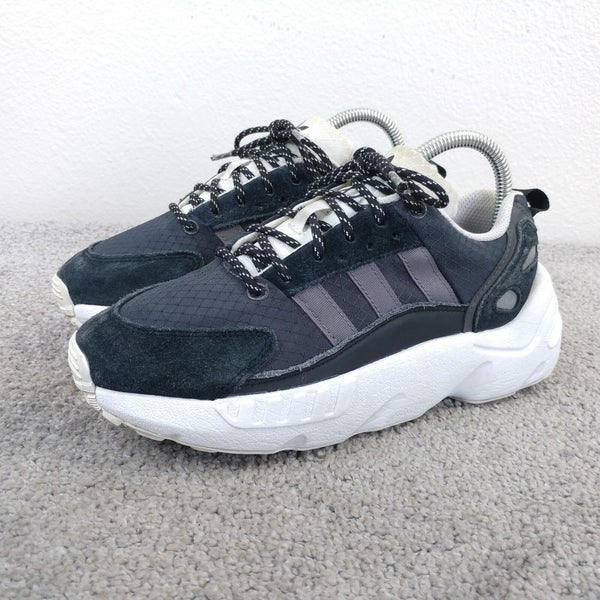 Adidas ZX 22 Boys Size 5Y Shoes Athletic Sneaker Black Gray Boost Low GY6692