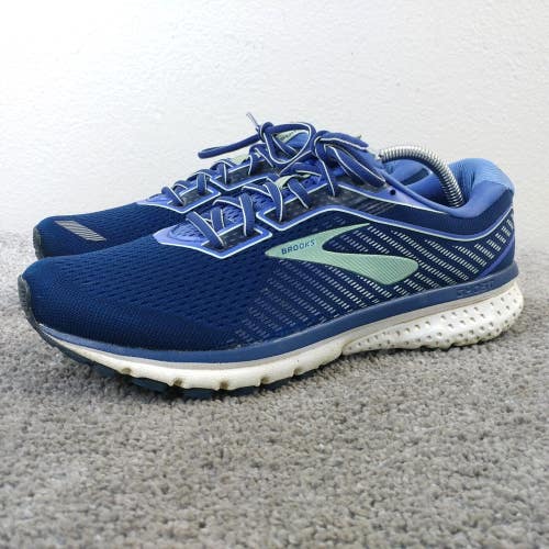 Brooks Ghost 12 Womens Size 11 Running Shoes Low Top Blue Sneakers NO INSOLES