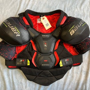 Large Intermediate Bauer Vapor 3X Shoulder Pads (Used)