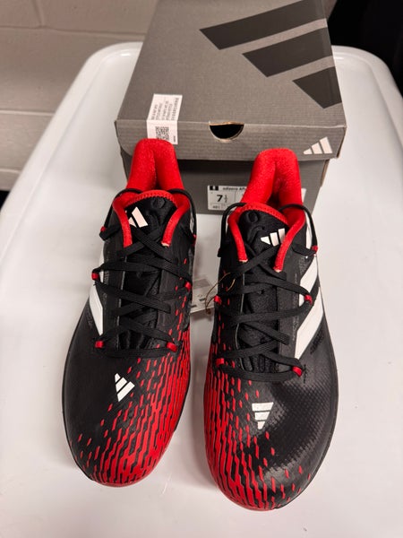 Black Men's Size M 8.0 (W 9.0) Adult Adidas Adizero Afterburner Low Top Metal (New)