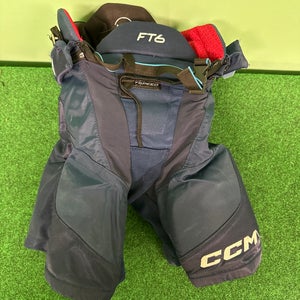 Blue CCM JetSpeed FT6 Hockey Pants (Used) | Junior Small