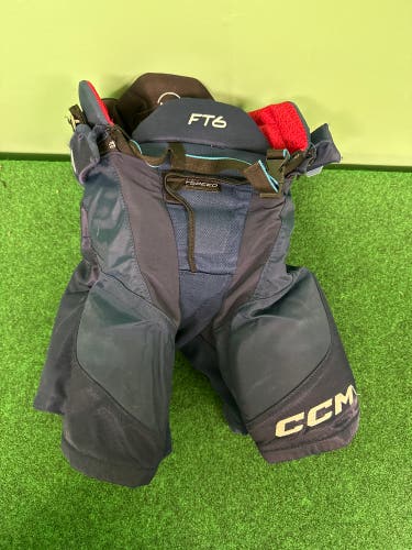 Blue CCM JetSpeed FT6 Hockey Pants (Used) | Junior Small
