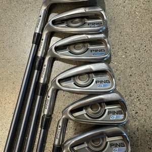 Men's Ping G 2016 Iron Set Left Hand | #5-9, PW | Ping CFS 70 Regular Shafts