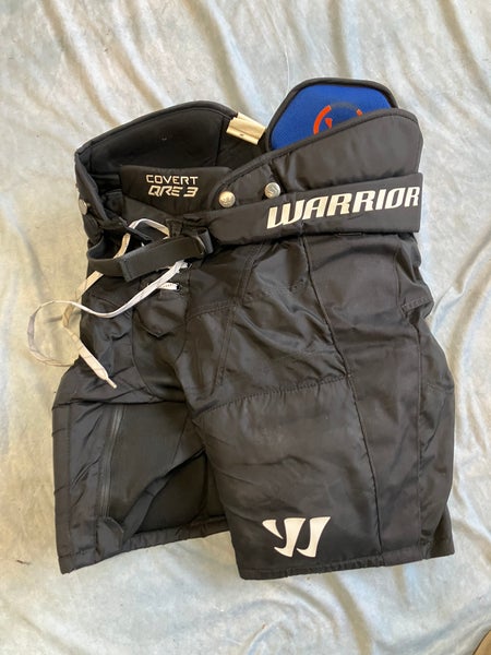 Black Junior Medium Warrior Covert QRE 3 Hockey Pants (Used)