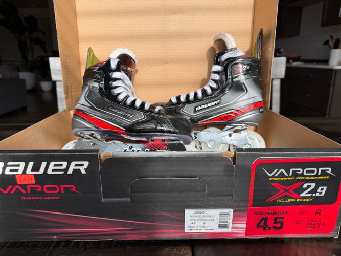 Bauer Vapor X2.9R Inline Skates Regular Width Size 4.5 (Used)