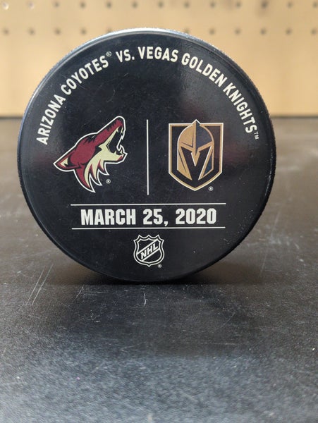 Vegas Golden Knights Warm-up Puck Arizona Coyotes CANCELLED GAME