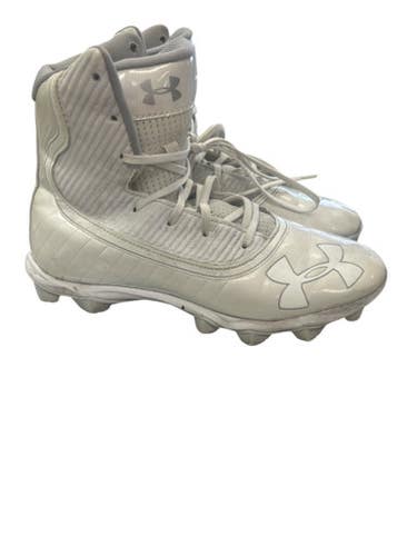 Used Under Armour 3021197-101 HIGHLIGHT CLEATS Adult FB Cleats White Senior 8 11862-S000091789