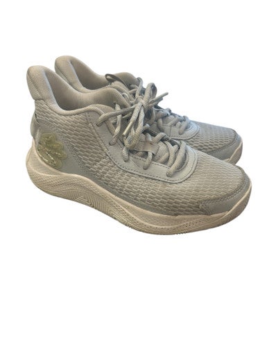 Used Under Armour CURRY Basketball Shoes Y Grey Junior 04 11862-S000091823