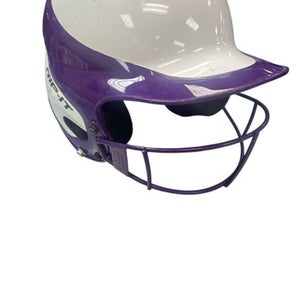 Used RIP-IT PURP/WHT M/L 6 1/2-7 3/8 Batting Helmet w/Mask Purple And White MD 11862-S000091802