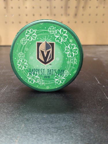Vegas Golden Knights St. Patrick's Day Limited Edition Puck 2019