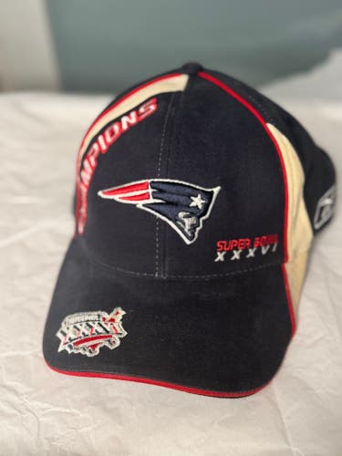 Vintage Patriots Champions Hat Super Bowl XXXVI (2002)
