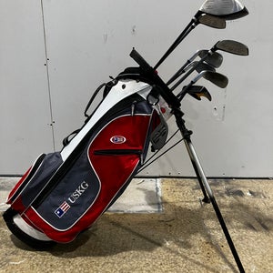 Junior Top Flite XLJ Clubs Right Handed w/ USKG Golf Bag | 7 Clubs