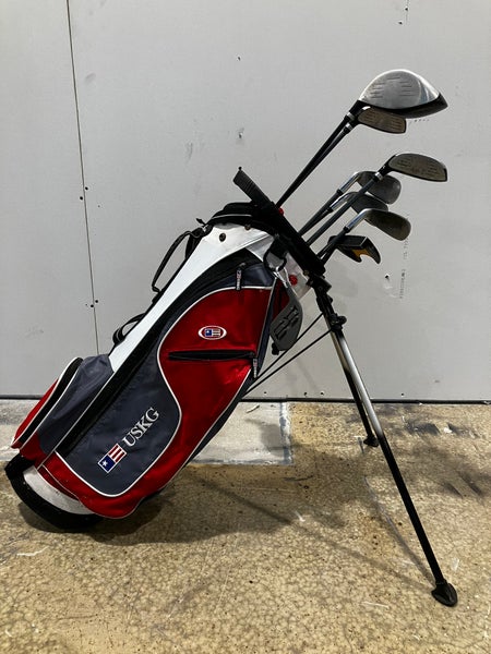 Junior Top Flite XLJ Clubs Right Handed w/ USKG Golf Bag | 7 Clubs