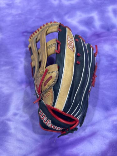 Black Wilson A2K LH Outfield Baseball Glove 12.75" (Used)