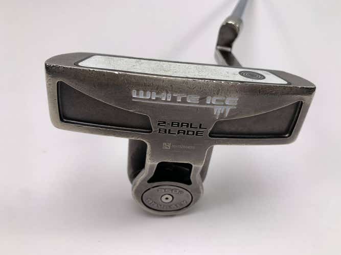 Odyssey White Ice 2-Ball Blade Lined Putter 35" Mens RH