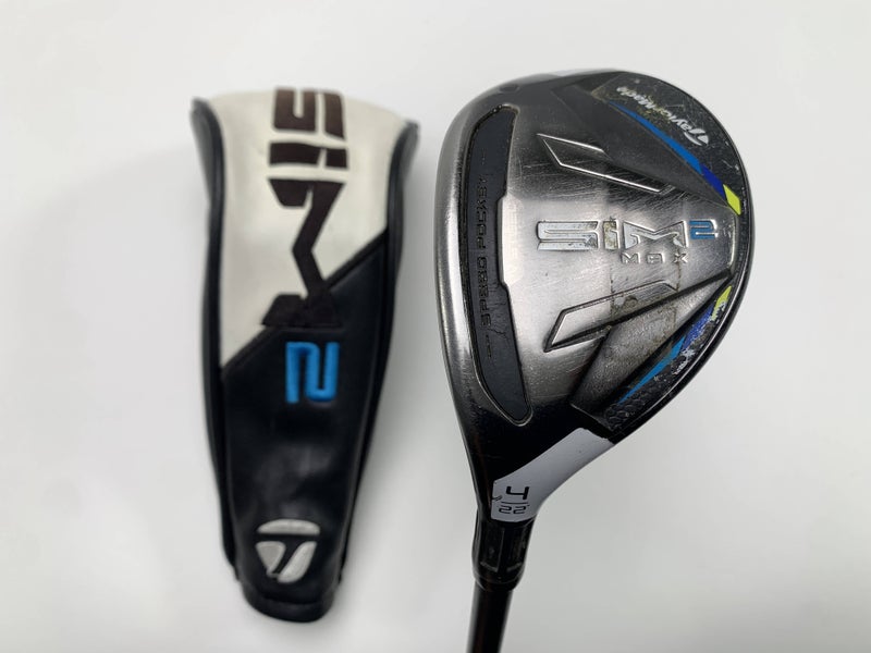 TaylorMade SIM2 MAX Rescue 4 Hybrid 22* LAGP Tour AXS 65g Senior LH HC