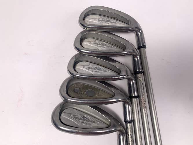 Callaway X-14 Iron Set 7-PW+SW Steelhead X-14 Gems Ladies Graphite Womens RH