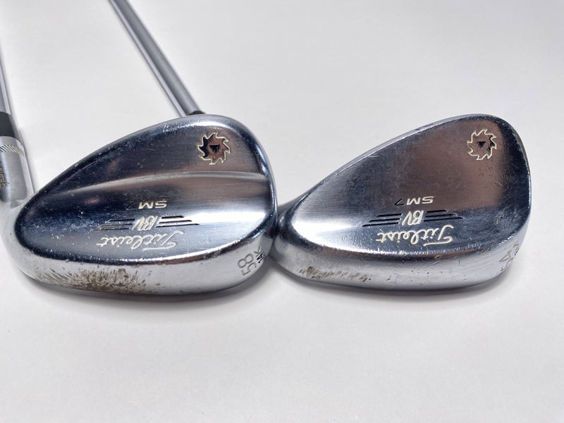 Titleist Vokey SM7 Tour Chrome Wedge Set 54* 8 58* 14 Wedge Steel Mens RH