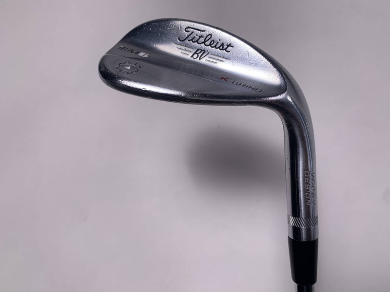 Titleist Vokey SM6 Tour Chrome Wedge 58* 12 Bounce Wedge Steel Mens RH