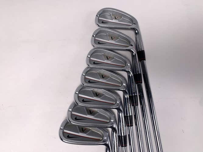 Nike Victory Red CB Iron Set 4-PW Stiff Steel Mens RH