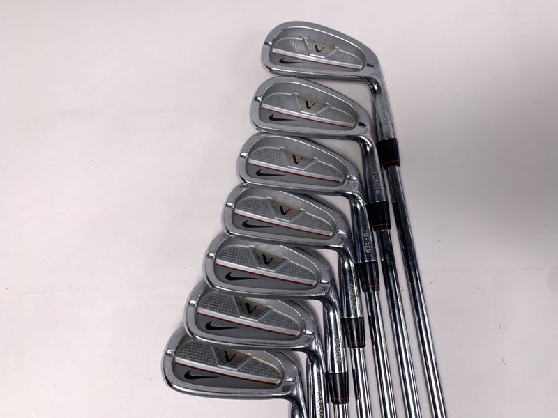 Nike Victory Red CB Iron Set 4-PW Stiff Steel Mens RH