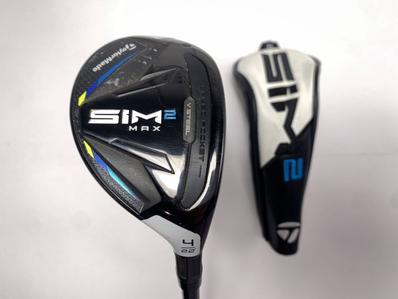 TaylorMade SIM2 MAX Rescue 4 Hybrid 22* Fujikura Ventus Blue 5A Senior RH HC