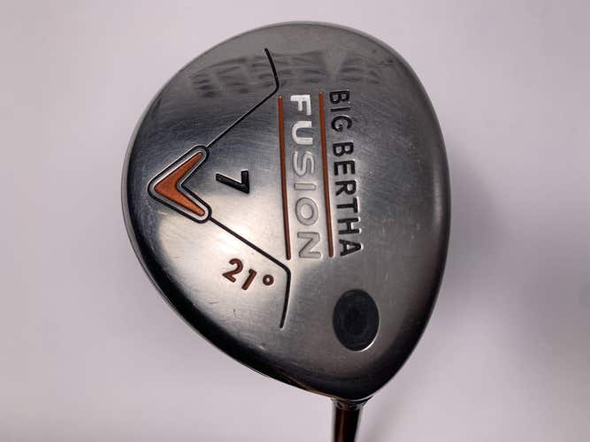 Callaway Big Bertha Fusion 7 Fairway Wood 21* Aldila NVS Orange Regular RH