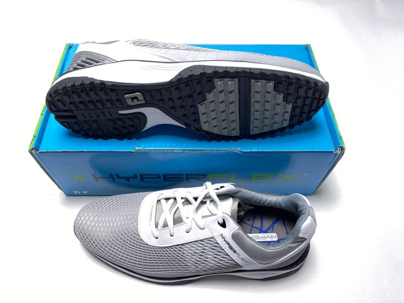 FootJoy HyperFlex Fitness Trainer Shoes White Gray Men's SZ 9 (62800)