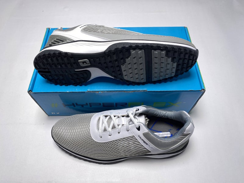 FootJoy Hyperflex Fitness Trainer Shoes White Gray Men's SZ 10.5 (62800)