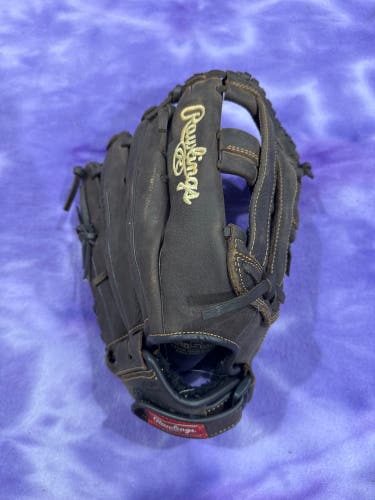 Black Rawlings Player Preferred RH Outfield Baseball Glove 13" (Used)