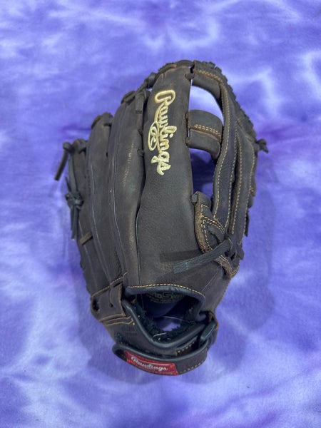 Black Rawlings Player Preferred RH Outfield Baseball Glove 13" (Used)