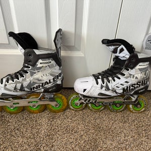 2021 Mission Inhaler WM03 Hockey Skates Wide Width 7.0 E (Used)