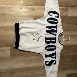 Vintage Dallas Cowboys NFL Impact Legends Embroidered Spellout Sweatshirt Large