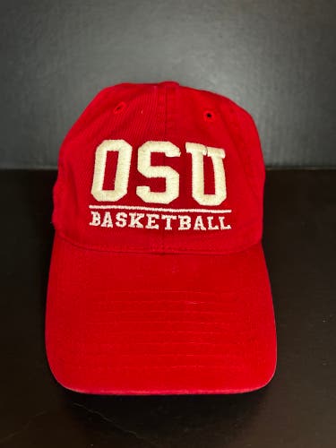 Ohio State Basketball Hat Adjustable Legacy Athletics Red Dad Hat