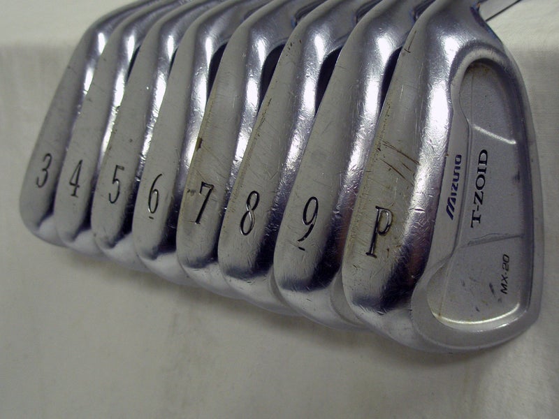 Mizuno MX-20 Iron Set 3-PW (Steel Dynalite Gold Stiff) Grain Flow Forged