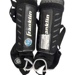 Used Franklin BLK/WHT 6391 ADULT SHIN GUARDS Soccer Shin Guards Adult Black XL Tall 11862-S000090112