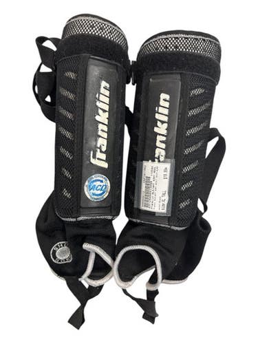 Used Franklin BLK/WHT 6391 ADULT SHIN GUARDS Soccer Shin Guards Adult Black XL Tall 11862-S000090112