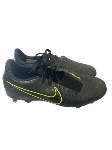 Used Nike AO0401-007 Soccer Cleats Black And Neon Green Junior 04 11862-S000091675
