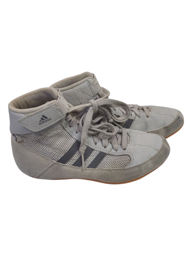 Used Adidas AC7503  GREY SHOES Wrestling Shoes Grey Junior 02 11862-S000091779