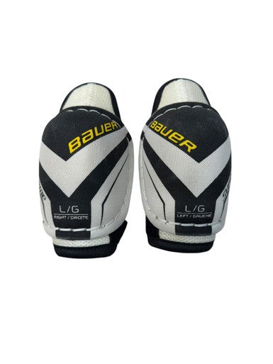 Used Bauer SUPREME Youth Elbow Pads White LG 11835-S000201215