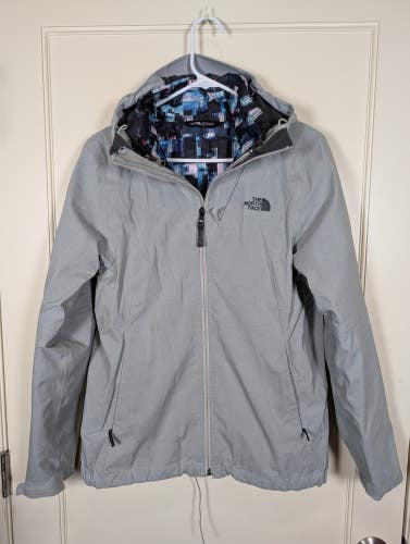 The North Face HyVent Triclimate 3-in-1 Jacket WomensSize: M Gray Hood Ski Coat